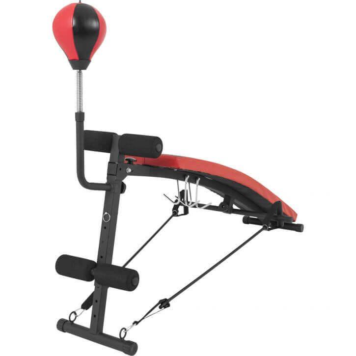 Sit Up Bank mit Punching Ball und Widerstandsbändern - Image 6