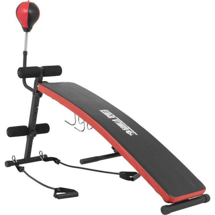 Sit Up Bank mit Punching Ball und Widerstandsbändern - Image 9
