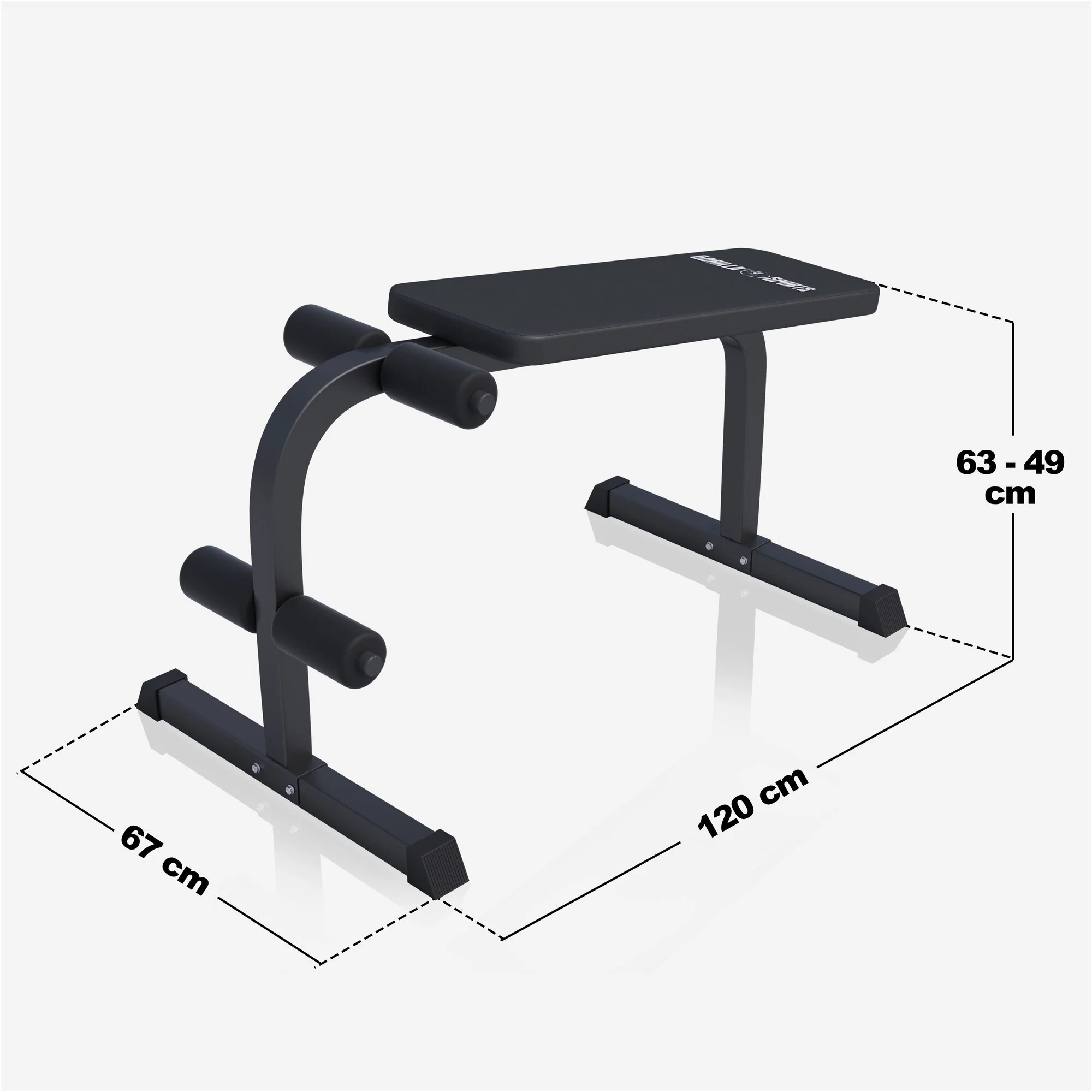 Sit Up Hantelbank Weiss/Schwarz - Image 11