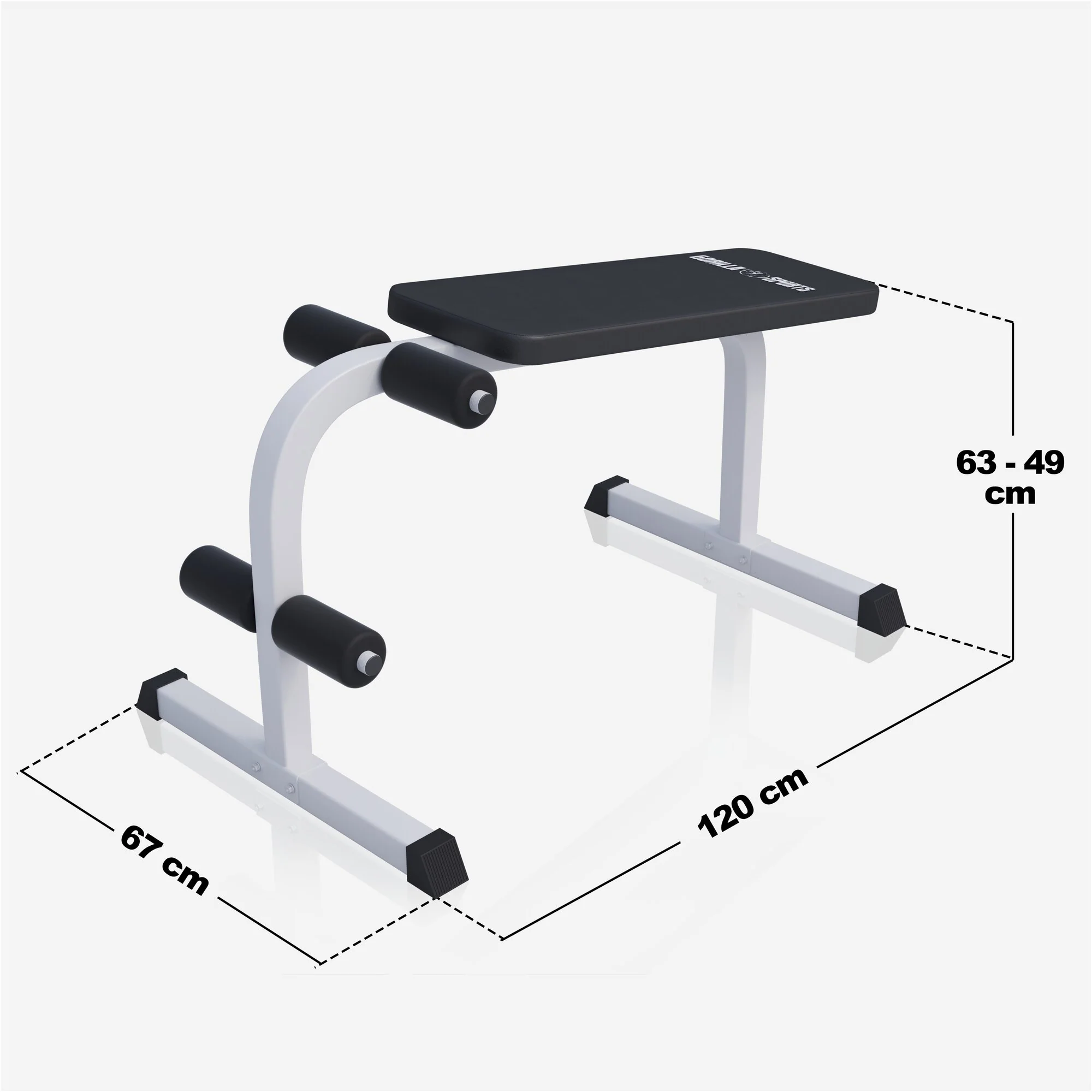 Sit Up Hantelbank Weiss/Schwarz - Image 12