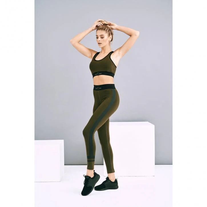 Sport Leggings in Schwarz/Rosa und Schwarz/Olive - Image 38