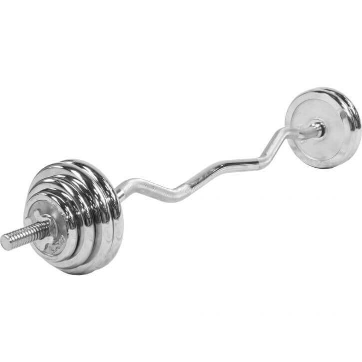 SZ-Curlset Chrom 35 kg mit Sternverschlüssen