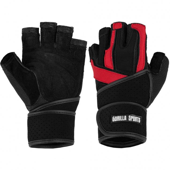 Trainingshandschuhe inkl. Gelenkbandage Schwarz/Rot - Image 10